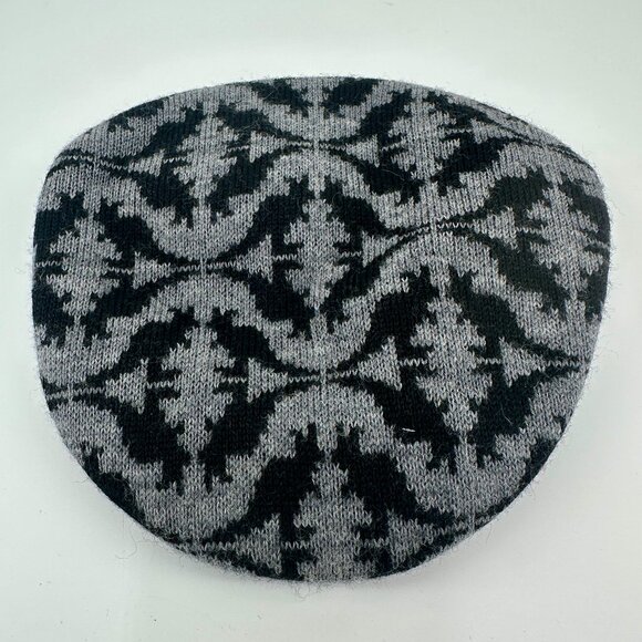 Kangol Men's Gray/Black Knit Geometric Pattern Visor Size Medium - Picture 1 of 6